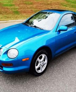 Blue Toyota Celica Car paint by numbers