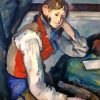 Boy In A Red Vest Paul Cezanne paint by numbers