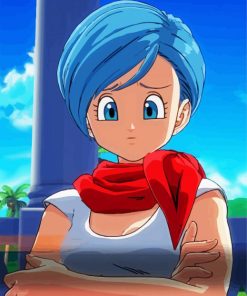 Bulma Dragon Ball Anime paint by number