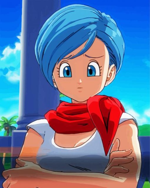 Bulma Dragon Ball Anime paint by number