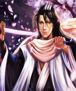 Byakuya Kuchiki Anime paint by numbers