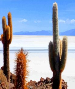 Cactus Plants In Bolivia paint by numbers