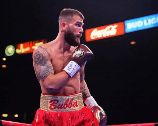 The American Boxer Caleb Plant paint by numbers