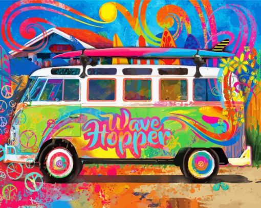 Campervan Art paint by number