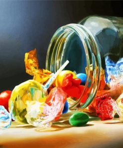 Candies In Jar paint by number