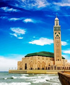 Aesthetic Casablanca Mosque paint by numbers