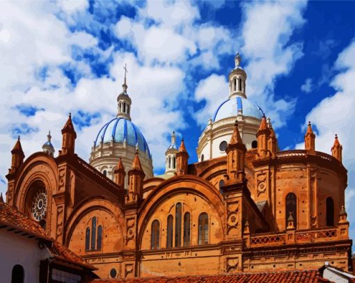 Cathedral De La Inmaculada Concepcion Cuenca Spain paint by numbers