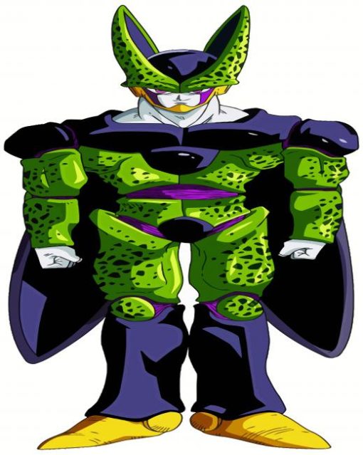 Cell Dragon Ball Anime Character paint by number