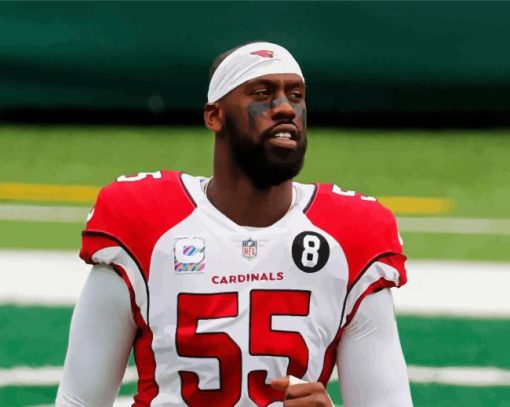 Chandler Jones Arizona Cardinals Player paint by numbers