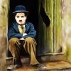 Charlie Chaplin Sitting Art paint by numbers