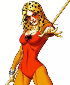 Cheetara With Sword paint by numbers