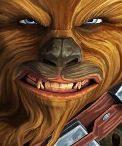 Chewbacca Star Wars Movie Character paint by numbers