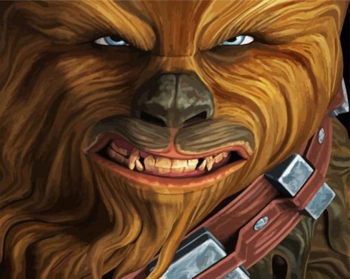 Chewbacca Star Wars Movie Character paint by numbers