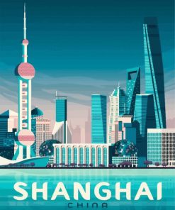 China Shanghai Poster Art paint by numbers