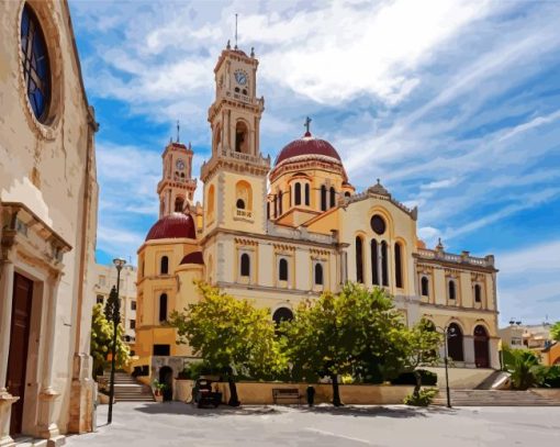 Church Of Gios Minas Crete paint by numbers