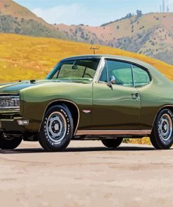 Classic Green Gto Car paint by numbers