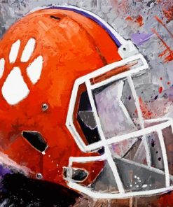 Clemson Tigers Football Helmet Art paint by numbers