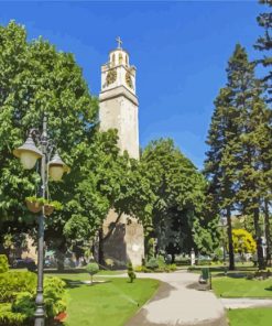 Clock Tower Bitola Macedonia paint by numbers