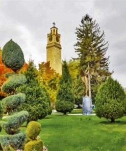 Aesthetic Clock Tower Bitola paint by numbers