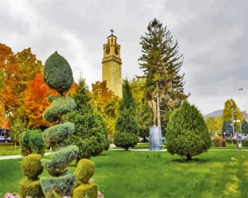 Clock Tower Of Bitola paint by number