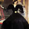 Clotilde In Black Dress paint by numbers