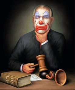 Clown Judge Art paint by numbers