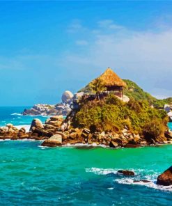 Parque Nacional Tayrona Columbia paint by numbers