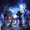 Creepy Graveyard paint by numbers