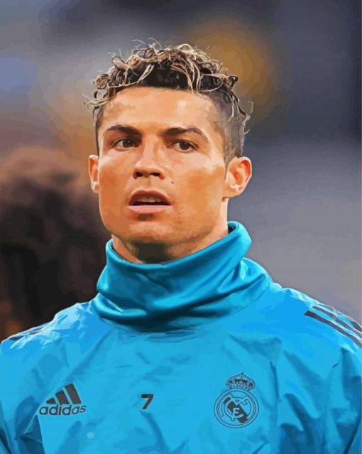 Cristiano Ronaldo Football Player paint by numbers