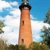 Aesthetic Currituck Beach Lighthouse paint by numbers