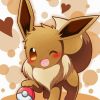 Cute Evee Pokemon paint by numbers