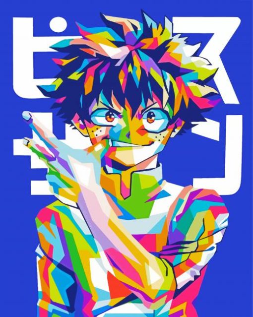 Doku Pop Art Anime Poster paint by numbers