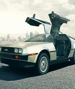 Delorean Car paint by numbers