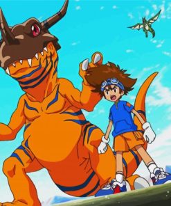 Digimon Adventure paint by number