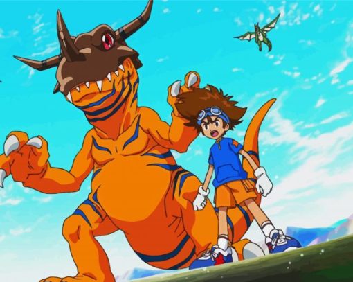 Digimon Adventure paint by number