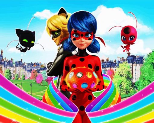 Disney Miraculous Ladybug Animation paint by numbers