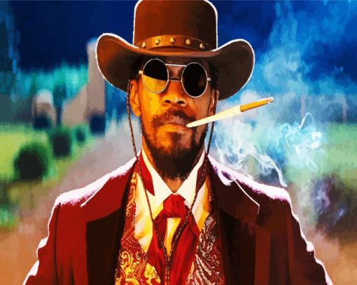 Dijango Unchained Movie paint by numbers