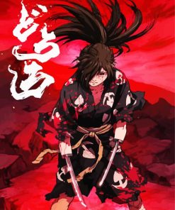 Dororo Hyakkimaru Anime paint by numbers