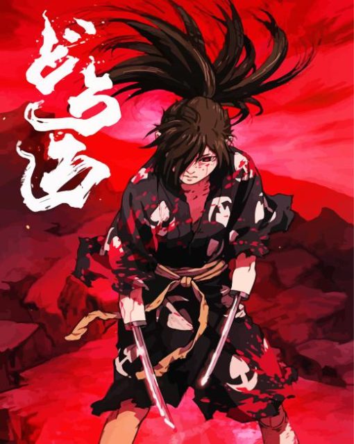 Dororo Hyakkimaru Anime paint by numbers