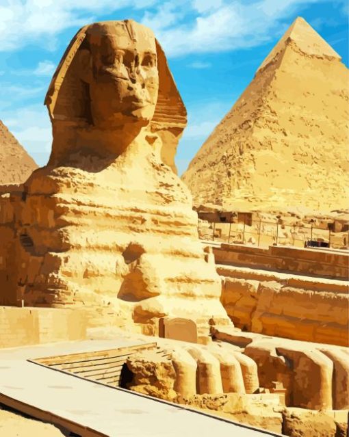 Great Sphinx Egypt paint by numbers