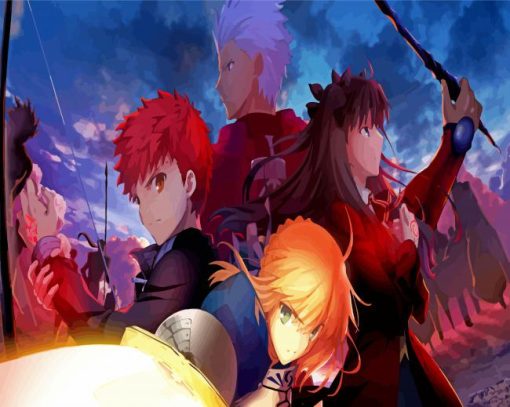 Fate Stay Night Anime paint by numbers