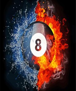 Fire 8ball Pool paint by numbers