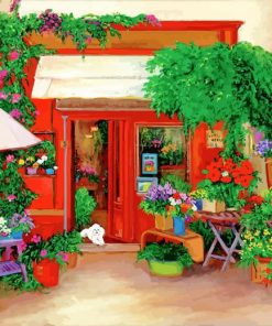 Flowers Shop Spain paint by numbers