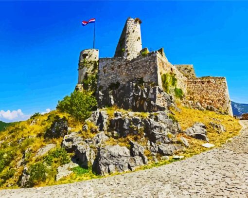 Fortress Klis Lovrijenac paint by numbers