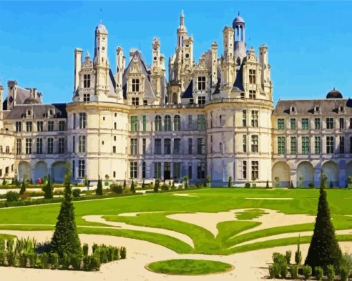 France Chateau De Chambord paint by numbers