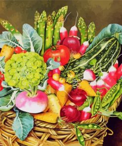 Fresh Veggies paint by numbers