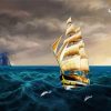 Galleon Sailing Ship paint by numbers