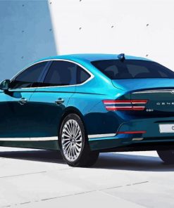 Blue Genisis Luxury Car paint by numbers