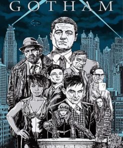 Gotham Tv Serie Poster paint by numbers