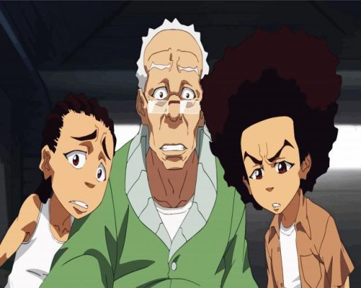 Grandad And The Kids From The Boondocks paint by number